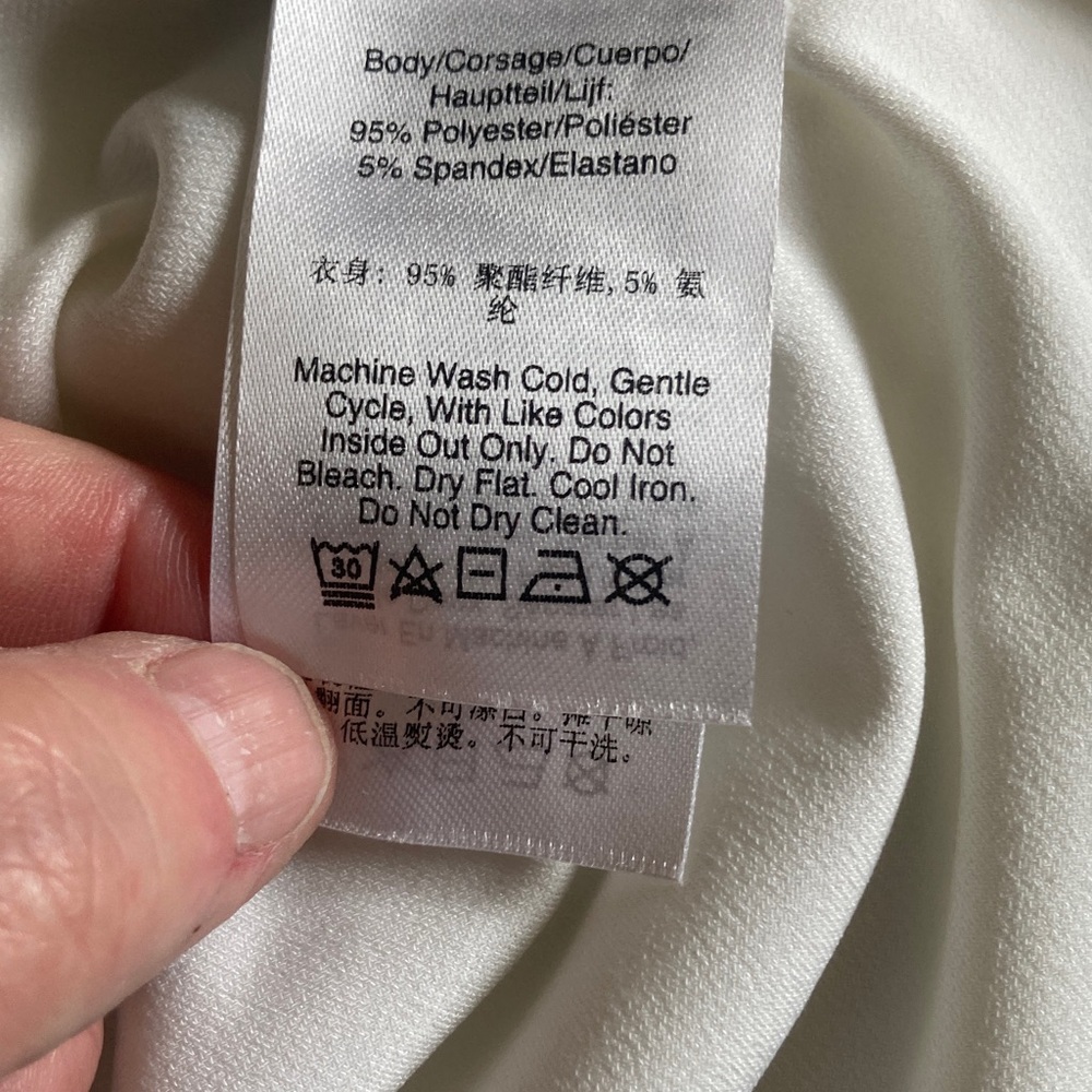 DKNY White Sleeveless Blouse - Picture 4 of 4